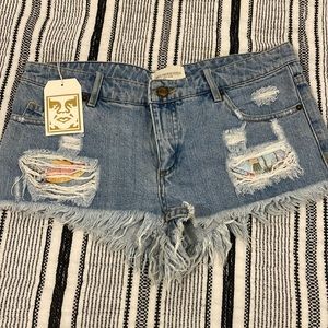 New obey low rise shorts